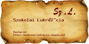 Szokolai Lukrécia névjegykártya